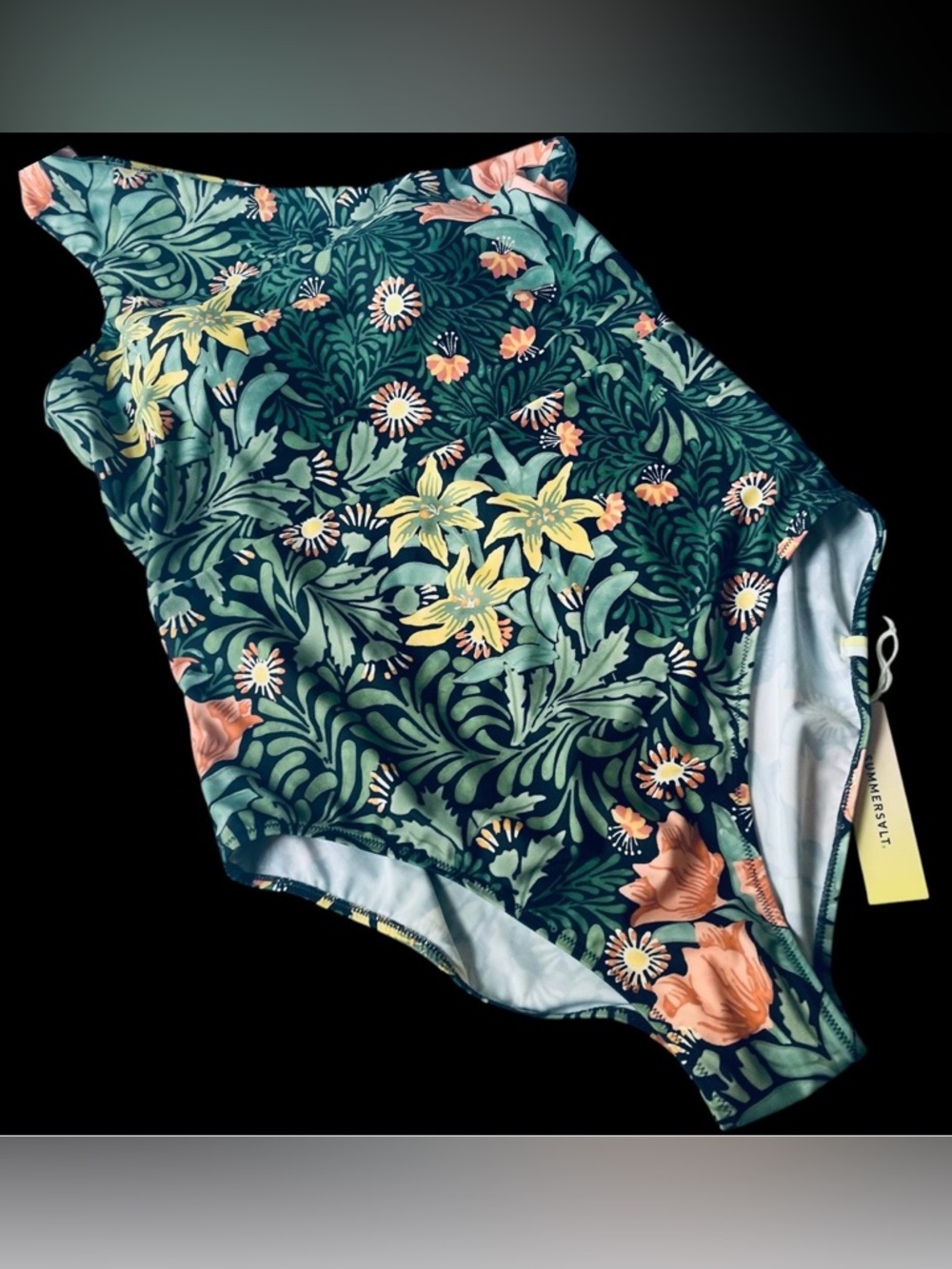 Summersalt Sidestroke Floral Print One-Piece Swimsuit - Picture 2 of 12